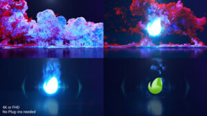 پروژه افترافکت نمایش لوگو با انفجار دود رنگی Color Smoke Explosion Logo