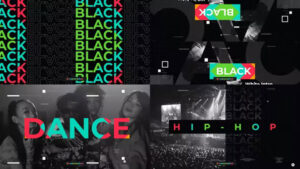 پروژه افترافکت اینترو هیپ هاپ Colorful Hip Hop Intro