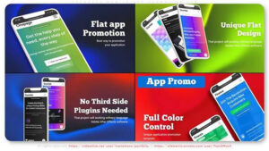 پروژه افترافکت تیزر تبلیغاتی اپلیکیشن Colorful Mobile App Promotion
