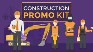 پروژه افترافکت تیزر تبلیغاتی ساخت و ساز Construction Promo