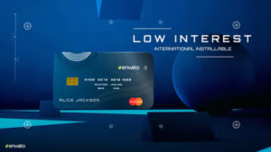 پروژه افترافکت تیزر تبلیغاتی با کارت اعتباری Credit Card Promo