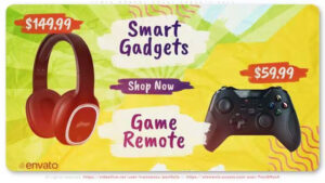 پروژه افترافکت تیزر تبلیغاتی فروش ویژه Cyber Monday Smart Gadgets Sale
