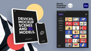 پروژه افترافکت مجموعه موکاپ تجهیزات دیجیتال Devices Mockup