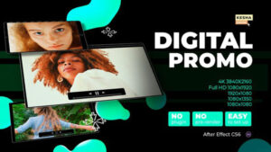 پروژه افترافکت تیزر تبلیغاتی Digital Promo