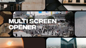 پروژه افترافکت افتتاحیه مولتی اسکرین Dynamic Multi-Screen Opener