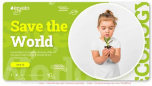 پروژه افترافکت اینترو انجمن محیط زیستی Save The Planet Ecology Promo
