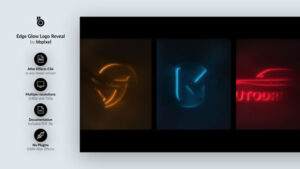 پروژه افترافکت نمایش لوگو Edge Glow Logo Reveal
