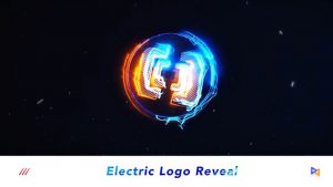 پروژه افترافکت نمایش لوگو با افکت الکتریکی Electric Logo Reveal