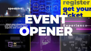 پروژه افترافکت تیزر تبلیغاتی همایش Event Promo