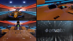 پروژه افترافکت نمایش لوگو با ماشین مسابقه ای F1 Car Logo Reveal