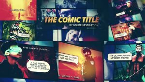 پروژه افترافکت افتتاحیه کمیک Fast Comic Opener