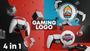 پروژه افترافکت نمایش لوگو گیمینگ Gaming Logo Reveal