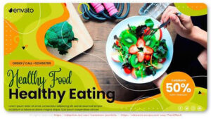 پروژه افترافکت تیزر تبلیغاتی رستوران Health Food Restaurant Promotional