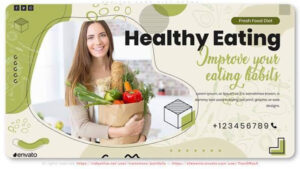 پروژه افترافکت تیزر تبلیغاتی رژیم غذایی Healthy Food Diet Promo
