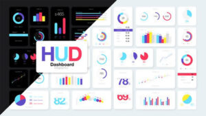 پروژه افترافکت اینفوگرافیک داشبورد HUD Dashboard Infographics