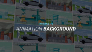 پروژه رایگان افترافکت مجموعه زمینه صنعتی Industry Animation Background