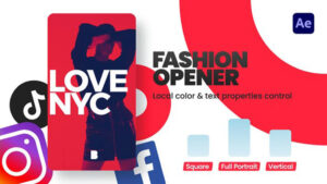 پروژه افترافکت افتتاحیه فشن اینستاگرام Instagram Fashion Opener