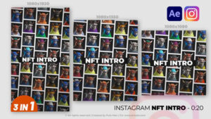 پروژه افترافکت اینترو اینستاگرام Instagram NFT Intro