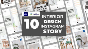 پروژه افترافکت استوری اینستاگرام طراحی داخلی Interior Design Instagram Story