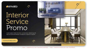 پروژه افترافکت تیزر تبلیغاتی طراحی داخلی Interior Service Promo