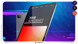 پروژه افترافکت تیزر تبلیغاتی اپلیکیشن روی تبلت iPro App Website Promotion