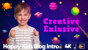پروژه افترافکت اینترو وبلاگ کودکان Kids Blog Intro