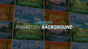 پروژه افترافکت مجموعه زمینه منظره Landscape Animation Background