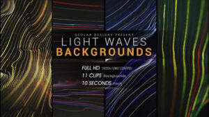مجموعه فوتیج زمینه امواج نوری Light Waves Backgrounds