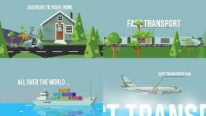 پروژه افترافکت تیزر تبلیغاتی شرکت باربری Logistics Delivery Promo