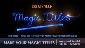پروژه افترافکت نمایش عناوین جادویی Magic Titles