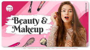 پروژه افترافکت اینترو وبلاگ زیبایی Makeup Blog Intro