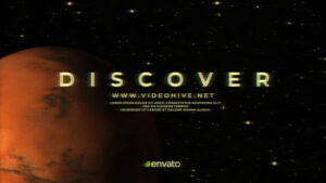 پروژه افترافکت نمایش لوگو با مریخ Mars Discover Logo