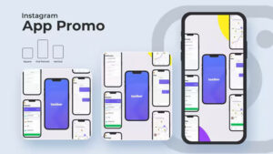 پروژه افترافکت تیزر تبلیغاتی اپلیکیشن Minimal App Promo
