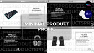 پروژه افترافکت تیزر تبلیغاتی مینیمال محصولات Minimal Product Promo