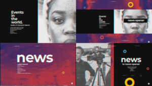 پروژه افترافکت افتتاحیه تلویزیونی خبری Minimal TV News Opener