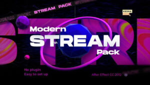پروژه افترافکت اجزای استریم مدرن Modern Stream Pack