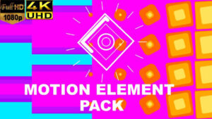 پروژه افترافکت مجموعه المان موشن Motion Element Pack