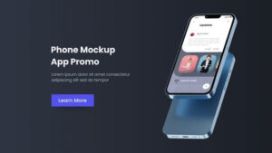 پروژه افترافکت موکاپ واقعگرایانه گوشی Phone Pro Promo Realistic Mockup