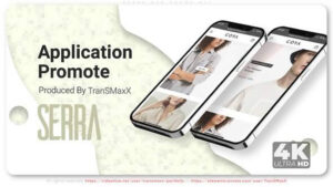 پروژه افترافکت تیزر تبلیغاتی اپلیکیشن Serra App Promo
