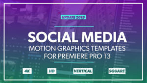 پروژه پریمیر عناوین شبکه اجتماعی Social Media Graphics Pack
