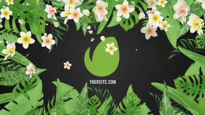 پروژه افترافکت نمایش لوگو با تم استوایی Tropical Vibes Logo Reveal