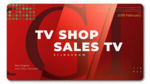 پروژه اسلایدشو فروش محصولات افترافکت TV Shop Sales Slideshow
