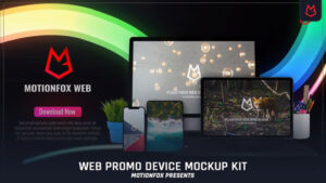 پروژه افترافکت مجموعه موکاپ تجهیزات دیجیتال Web Promo Device Mockup