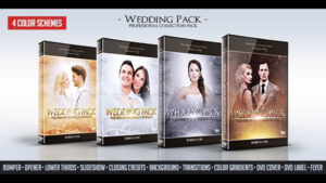 پروژه افترافکت مجموعه اجزای ویدیو عروسی Wedding Pack