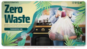 پروژه افترافکت تیزر تبلیغاتی زباله صفر Zero Waste Promo