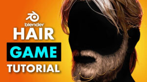 آموزش ساخت مو برای کاراکتر در بلندر Creating Hair For Games