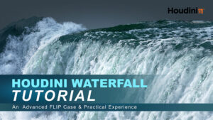 آموزش ساخت آبشار در هودینی Houdini Waterfall Tutorial