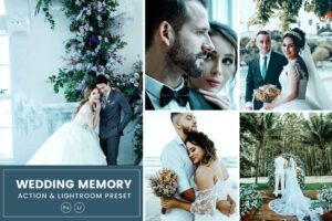 پریست لایت روم و اکشن فتوشاپ عروسی Wedding Memory