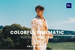 اکشن فتوشاپ افکت سینمایی رنگی Colorful Cinematic