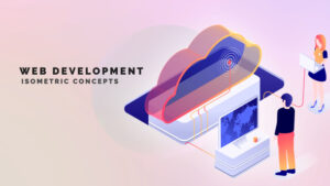 پروژه افترافکت توسعه وب – کانسپت ایزومتریک